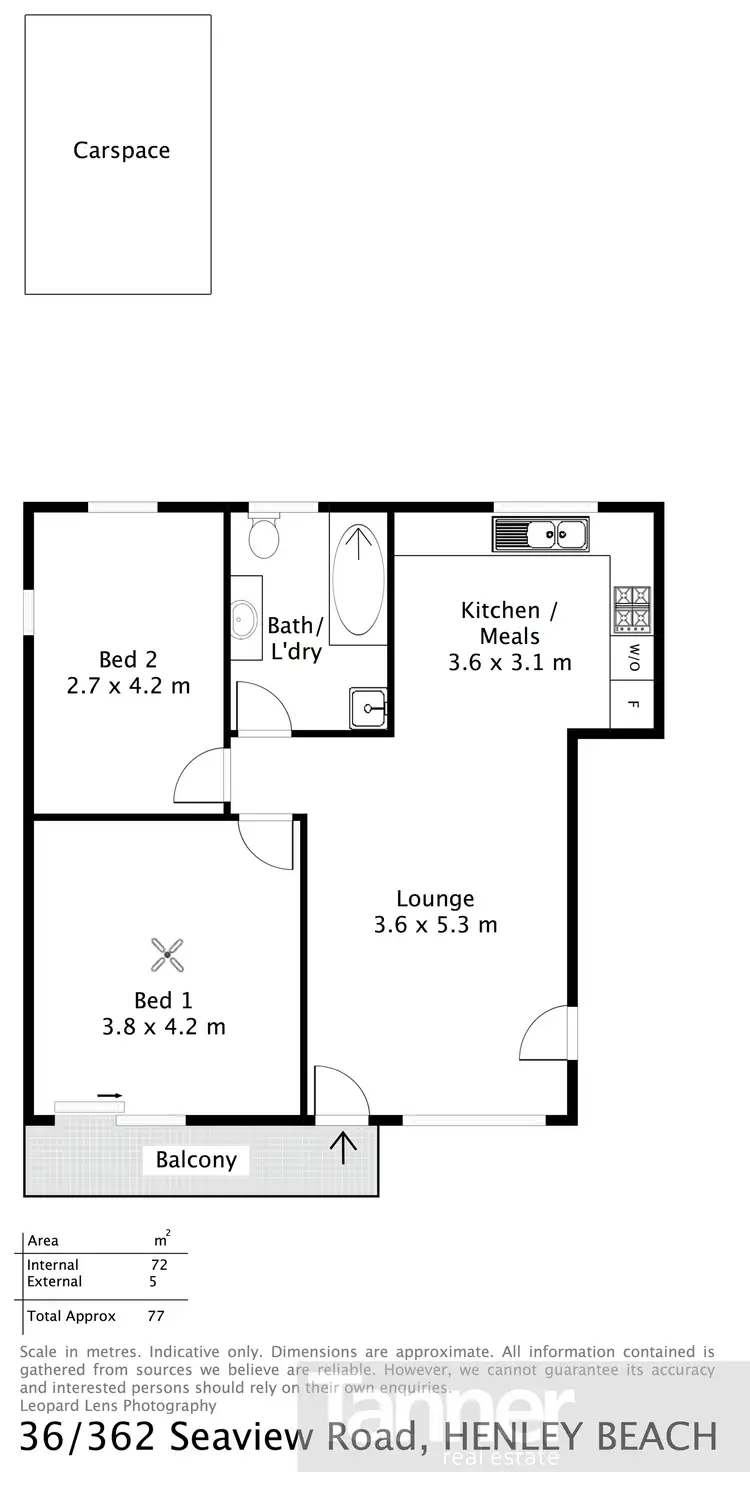 Floorplan of Homely unit listing, 36/362 Seaview Road, Henley Beach SA 5022