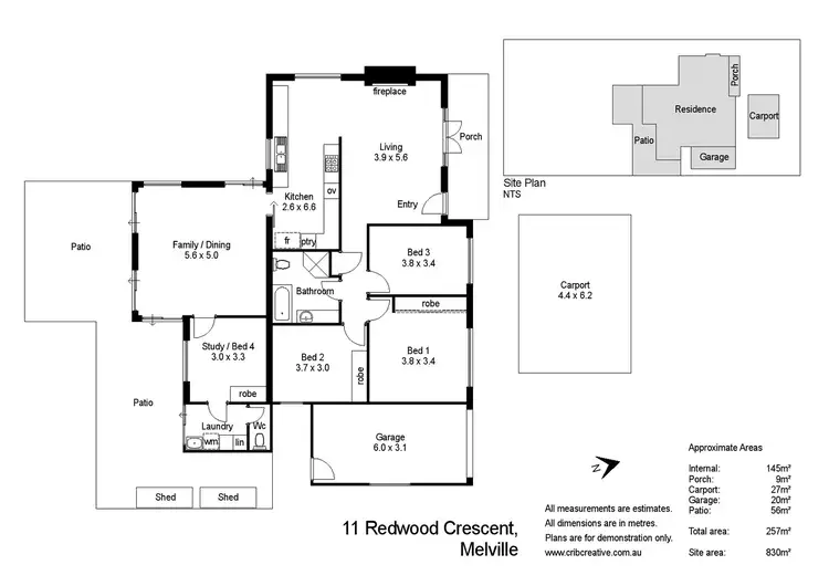 Floorplan of Homely house listing, 11 Redwood Crescent, Melville WA 6156