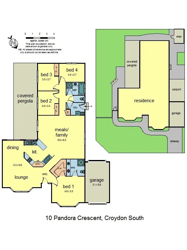 Floorplan of Homely house listing, 10 Pandora Crescent, Croydon South VIC 3136