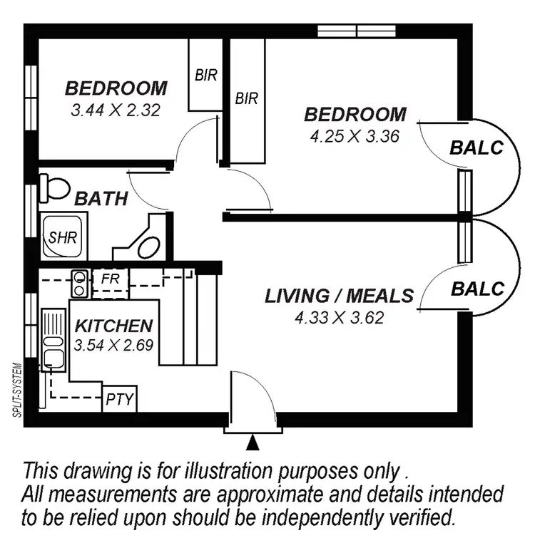 Floorplan of Homely unit listing, 8/28 Pier Street, Glenelg South SA 5045