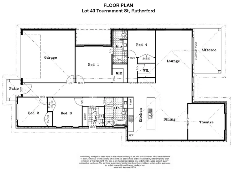 Floorplan of Homely house listing, Lot 40 Tournament Street, Rutherford NSW 2320