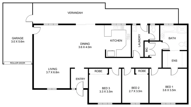Floorplan of Homely house listing, 2/40 Murray Terrace, Oaklands Park SA 5046