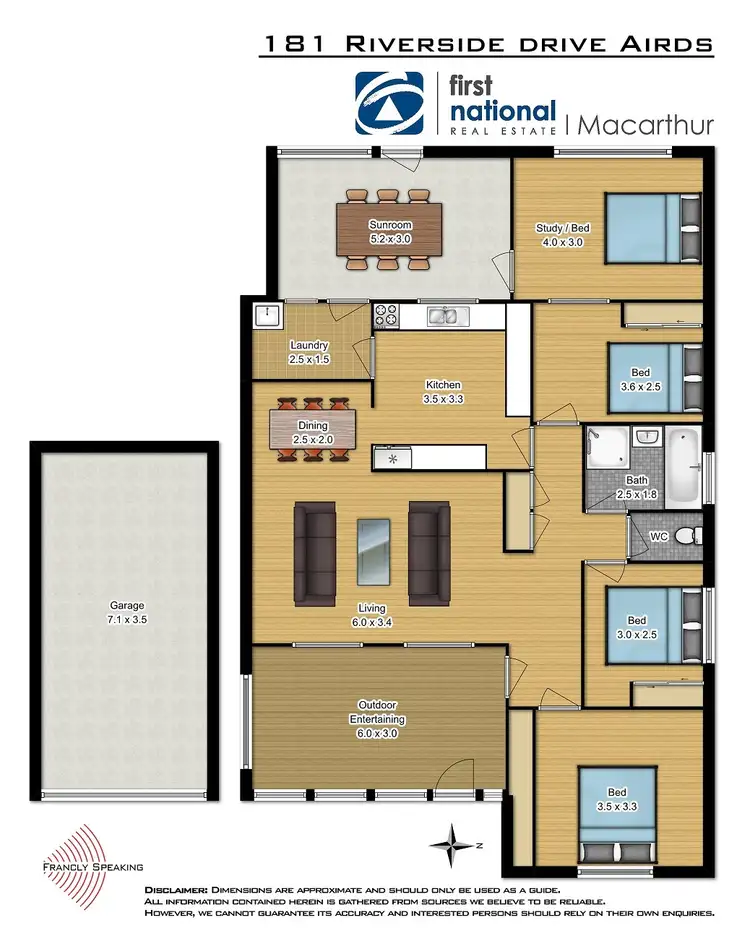 Floorplan of Homely house listing, 181 Riverside Drive, Airds NSW 2560