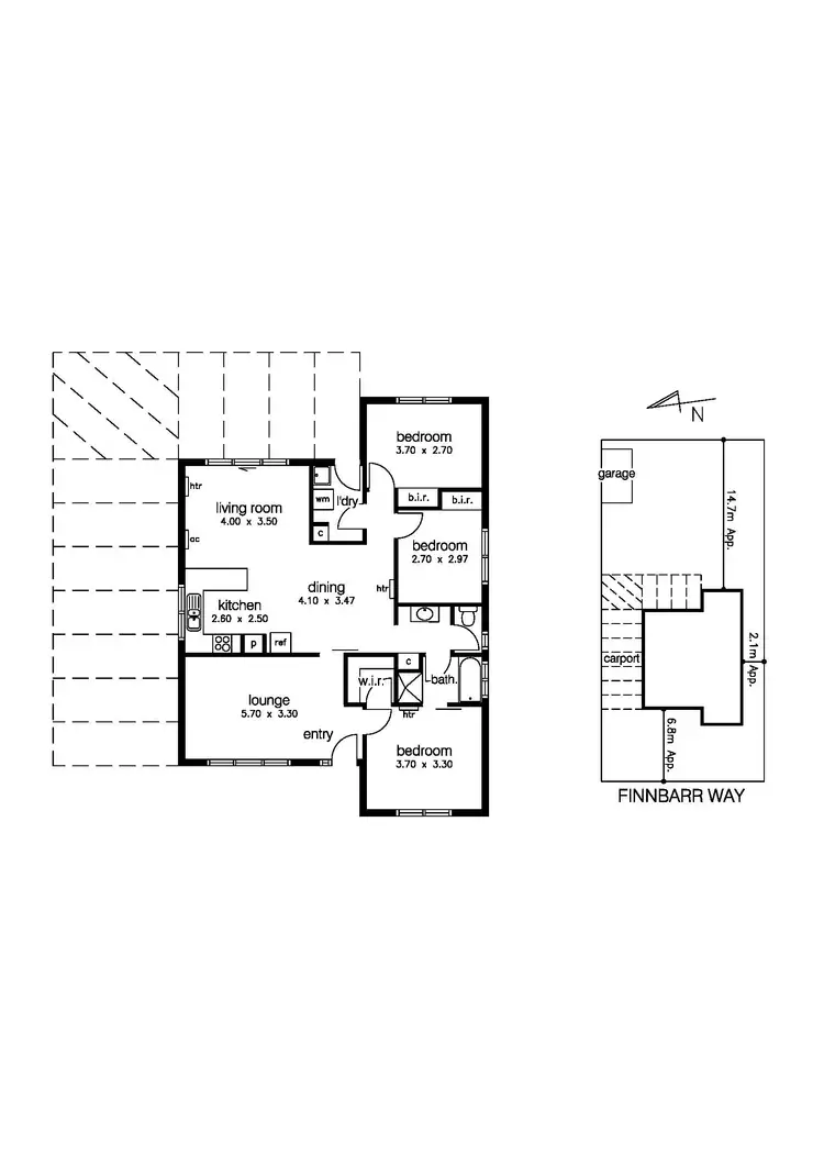 Floorplan of Homely house listing, 2 Finnbarr Way, Seabrook VIC 3028