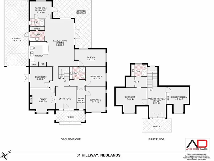 Floorplan of Homely house listing, 31 Hillway, Nedlands WA 6009