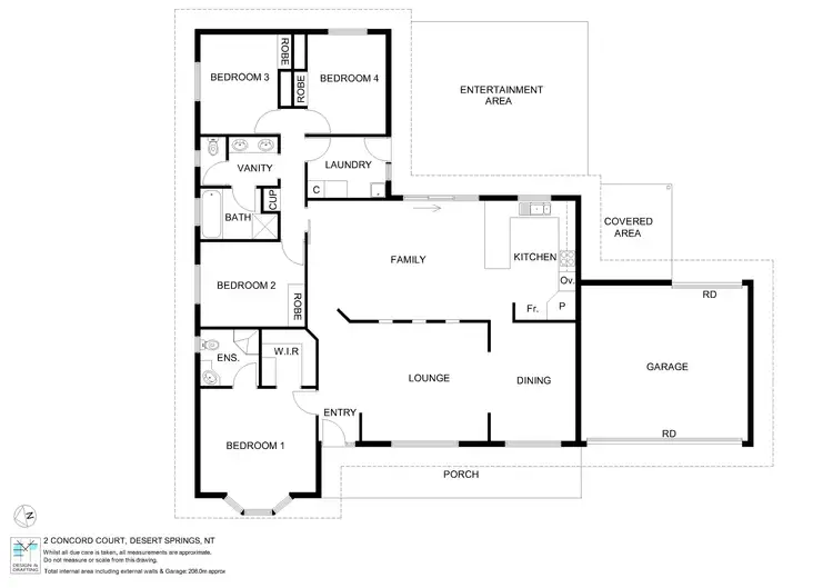 Floorplan of Homely house listing, 2 Concord Court, Desert Springs NT 870
