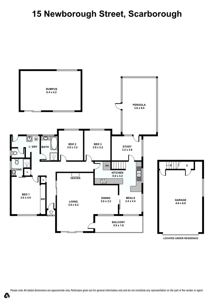 Floorplan of Homely house listing, 15 Newborough Street, Scarborough WA 6019