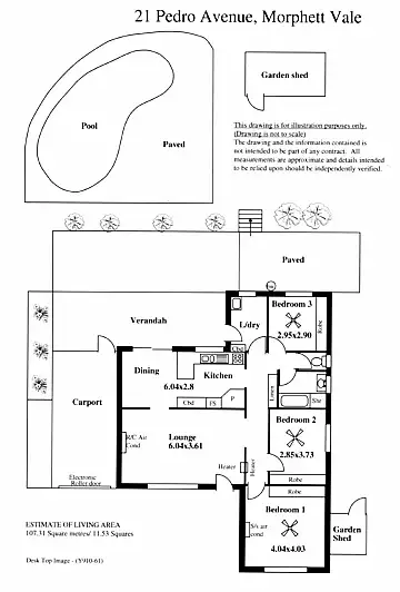 Floorplan of Homely house listing, 21 Pedro Avenue, Morphett Vale SA 5162