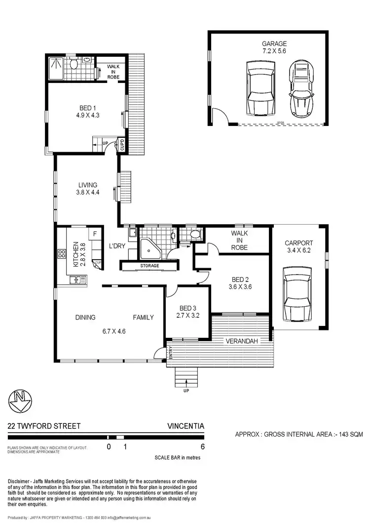 Floorplan of Homely house listing, 22 Twyford Street, Vincentia NSW 2540