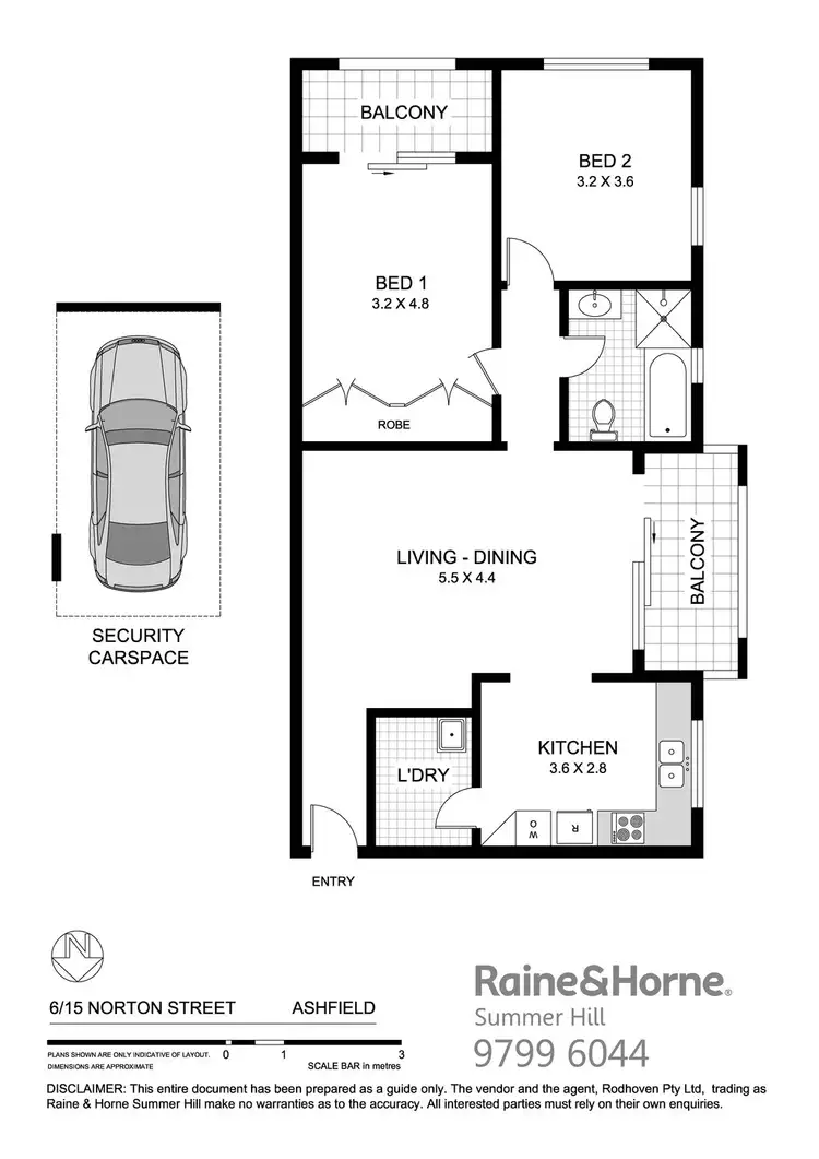Floorplan of Homely apartment listing, 6/15 Norton Street, Ashfield NSW 2131