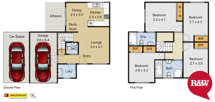 Floorplan of Homely townhouse listing, 18/32-34 O'Brien Street, Mount Druitt NSW 2770