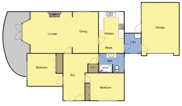 Floorplan of Homely house listing, 1/312 Aberdeen Street, Manifold Heights VIC 3218