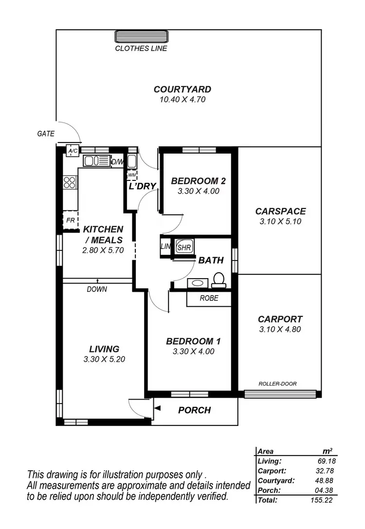 Floorplan of Homely unit listing, 1/11 Murray Avenue, Magill SA 5072
