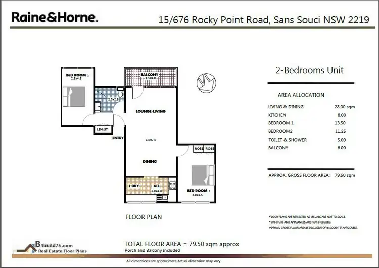Floorplan of Homely unit listing, 15/676 Rocky Point Road, Sans Souci NSW 2219