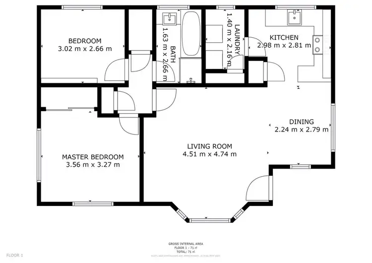 Floorplan of Homely house listing, 2/13 Whitbread Court, Glenorchy TAS 7010