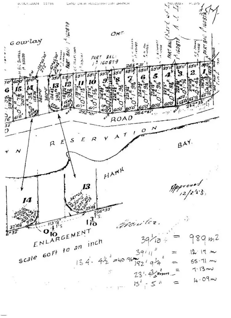Floorplan of Homely land listing, 166 Old Jetty Road, Eaglehawk Neck TAS 7179