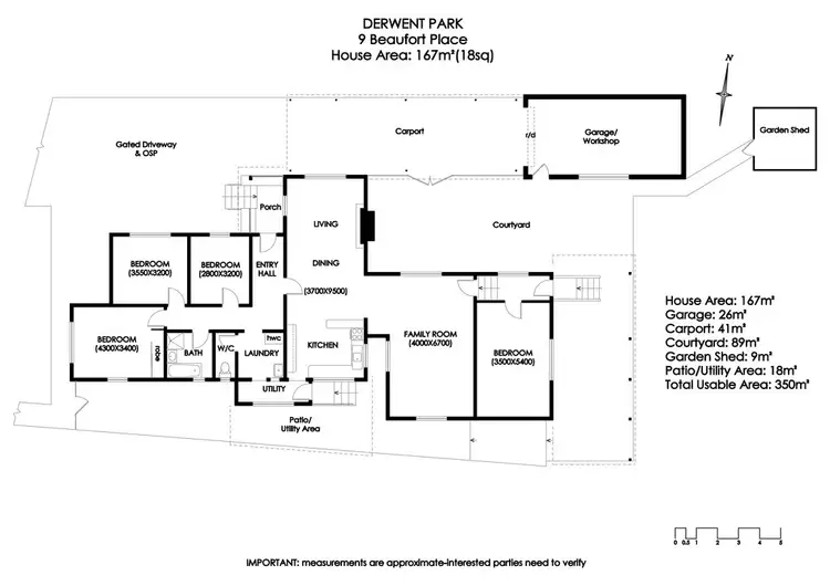 Floorplan of Homely house listing, 9 Beaufort Place, Derwent Park TAS 7009