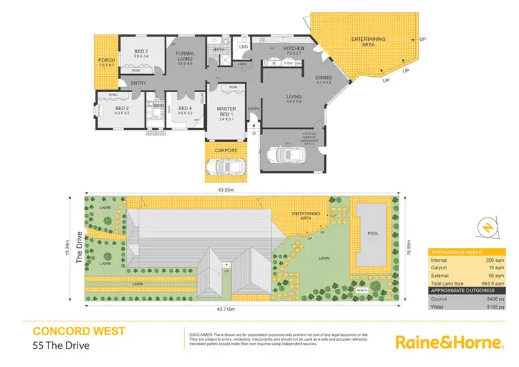 Floorplan of Homely house listing, 55 The Drive, Concord West NSW 2138