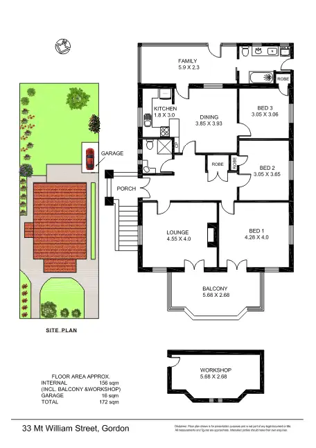Floorplan of Homely house listing, 33 Mt William street, Gordon NSW 2072