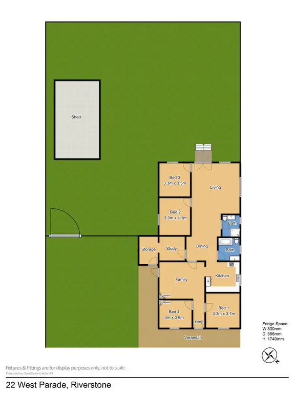 Floorplan of Homely house listing, 22 West Parade, Riverstone NSW 2765