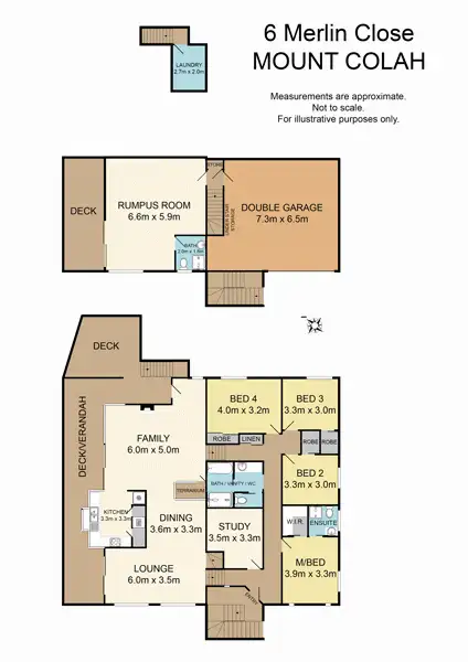 Floorplan of Homely house listing, 6 Merlin Close, Mount Colah NSW 2079