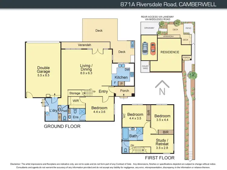 Floorplan of Homely house listing, 871A Riversdale Road, Camberwell VIC 3124