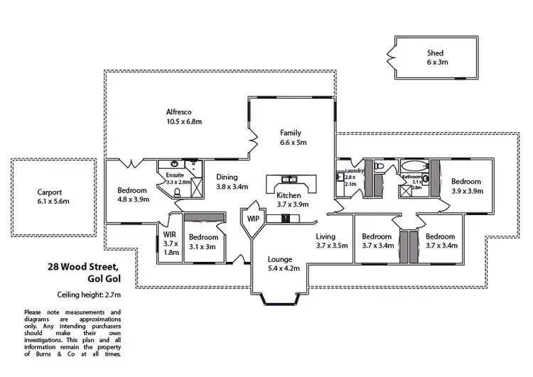 Floorplan of Homely house listing, 28 Wood Street, Gol Gol NSW 2738