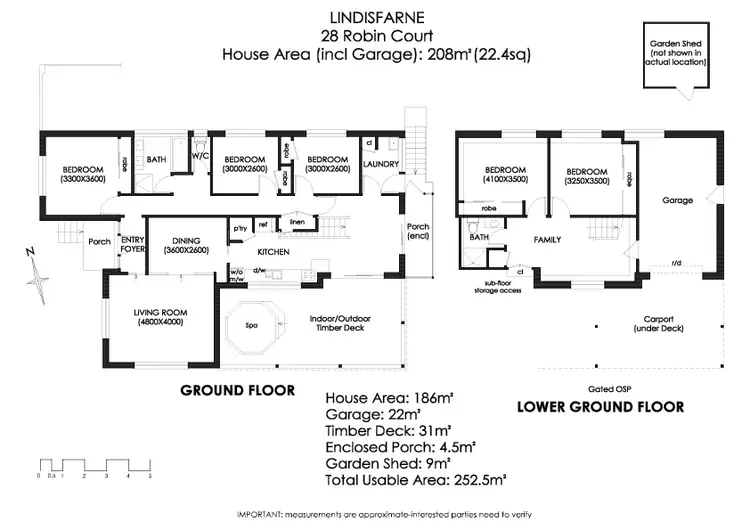 Floorplan of Homely house listing, 28 Robin Court, Lindisfarne TAS 7015
