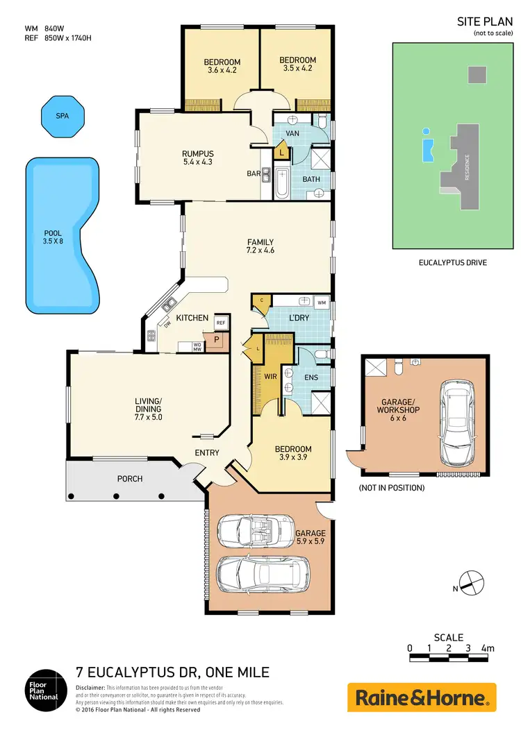 Floorplan of Homely house listing, 7 Eucalyptus Drive, One Mile NSW 2316
