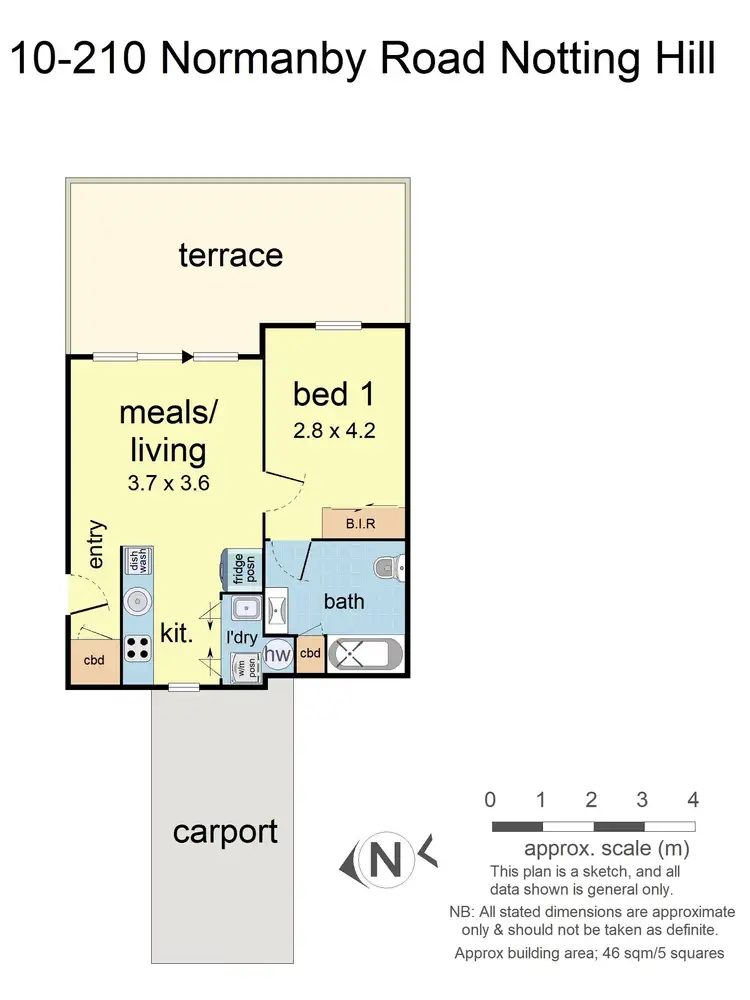 Floorplan of Homely unit listing, 10/210 Normanby Road, Notting Hill VIC 3168