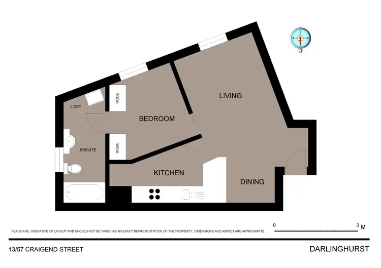 Floorplan of Homely apartment listing, 13/57 Craigend Street, Darlinghurst NSW 2010