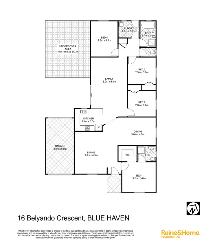 Floorplan of Homely house listing, 16 Belyando Crescent, Blue Haven NSW 2262