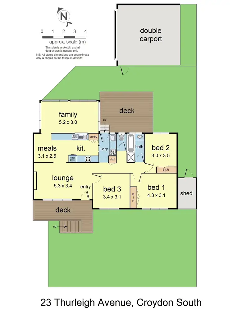 Floorplan of Homely house listing, 23 Thurleigh Avenue, Croydon South VIC 3136