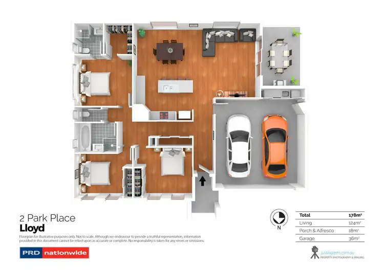 Floorplan of Homely house listing, 2 Park Place, Lloyd NSW 2650