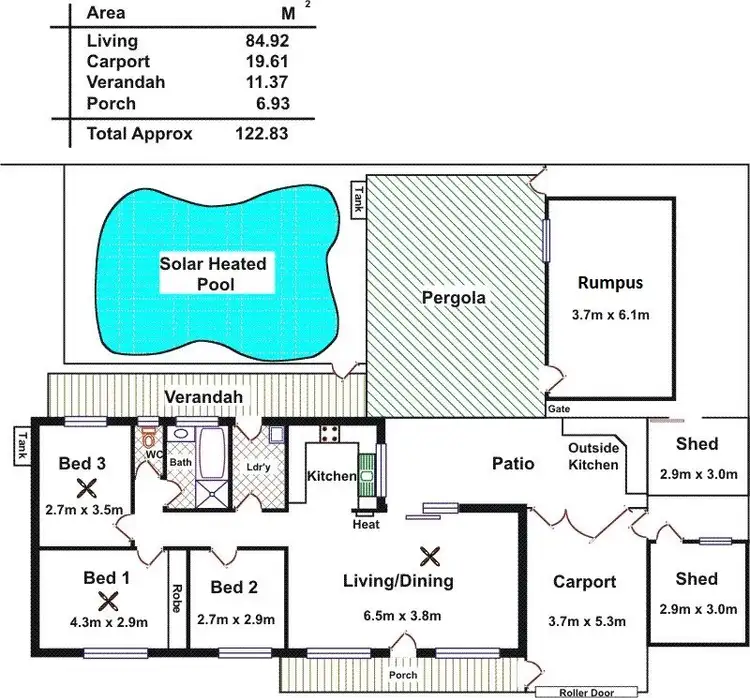 Floorplan of Homely house listing, 6 Window Crescent, Salisbury North SA 5108