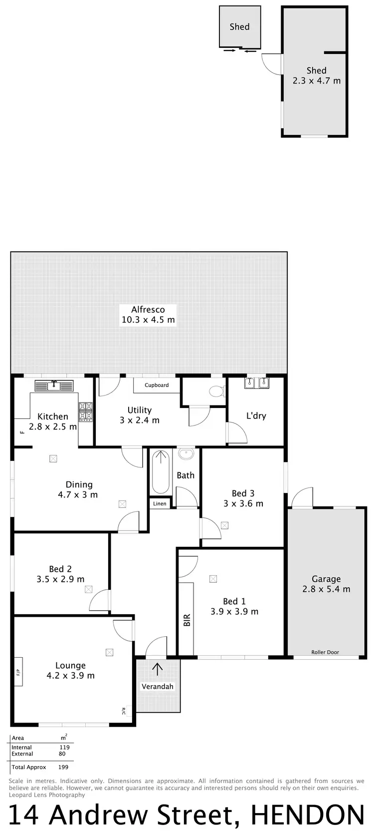 Floorplan of Homely house listing, 14 Andrew Street, Hendon SA 5014