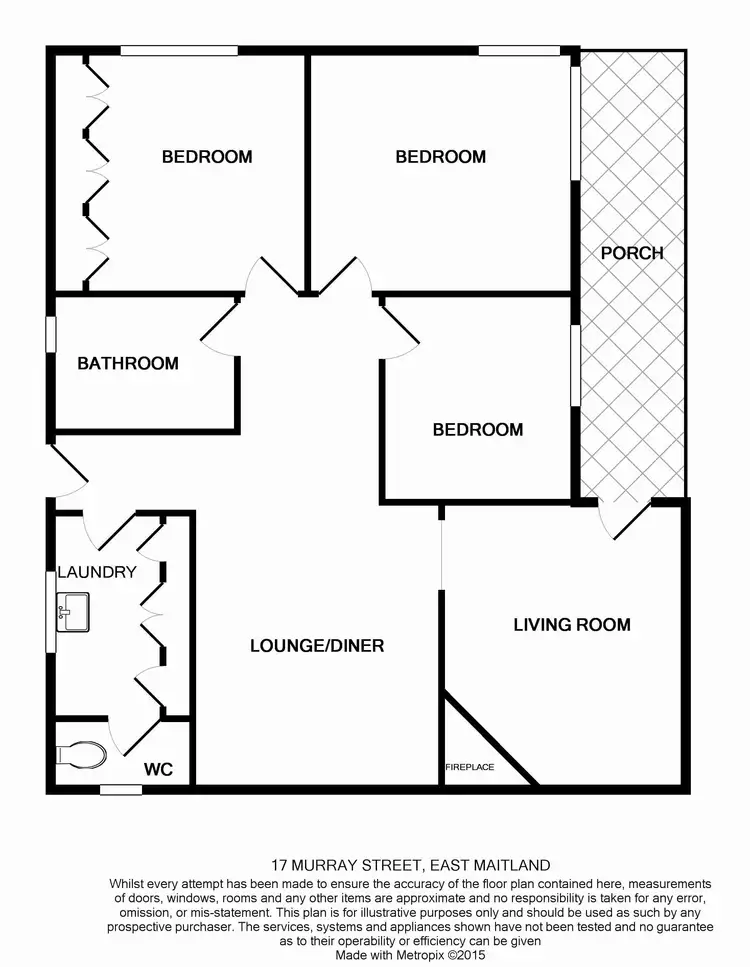 Floorplan of Homely house listing, 17 Murray Street, East Maitland NSW 2323
