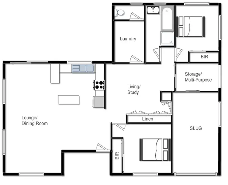 Floorplan of Homely house listing, 65 Cunningham Street, Torquay QLD 4655