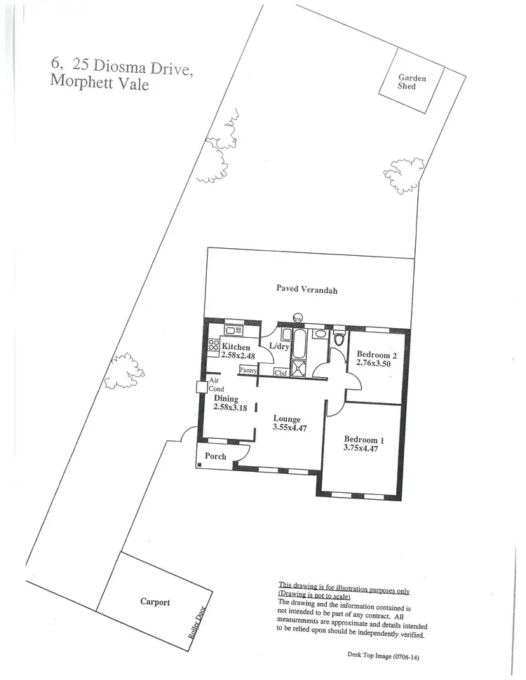 Floorplan of Homely unit listing, 6/25 Diosma Drive, Morphett Vale SA 5162