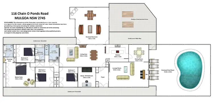 Floorplan of Homely house listing, 116 Chain O Ponds Road, Mulgoa NSW 2745