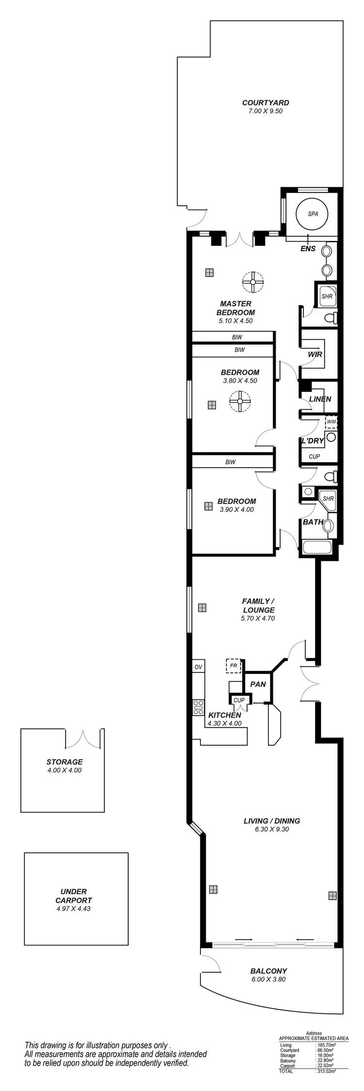 Floorplan of Homely apartment listing, Apt 1 / 7 North Esplanade, Glenelg North SA 5045