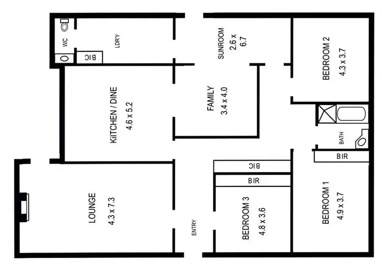 Floorplan of Homely house listing, 34 Nookamka Terrace, Barmera SA 5345