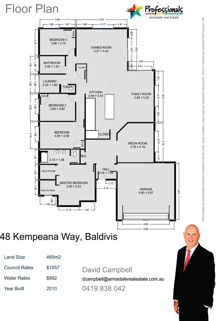 Floorplan of Homely house listing, 48 Kempeana Way, Baldivis WA 6171