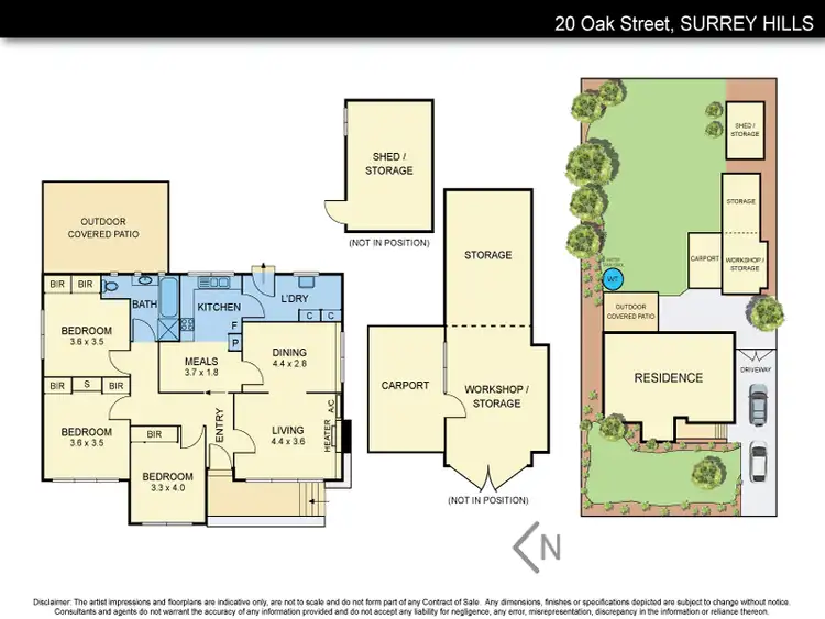Floorplan of Homely house listing, 20 Oak Street, Surrey Hills VIC 3127