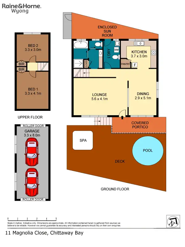 Floorplan of Homely house listing, 11 Magnolia Close, Chittaway Bay NSW 2261