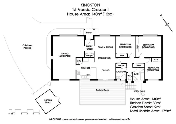 Floorplan of Homely house listing, 15 Freesia Crescent, Kingston TAS 7050