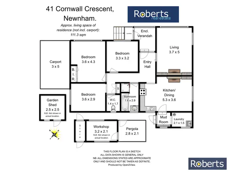 Floorplan of Homely house listing, 41 Cornwall Crescent, Newnham TAS 7248