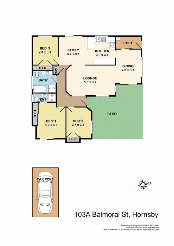 Floorplan of Homely house listing, 103A Balmoral Street, Hornsby NSW 2077
