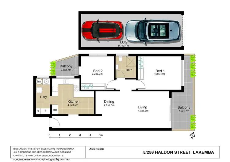 Floorplan of Homely unit listing, 5/256 Haldon Street, Lakemba NSW 2195