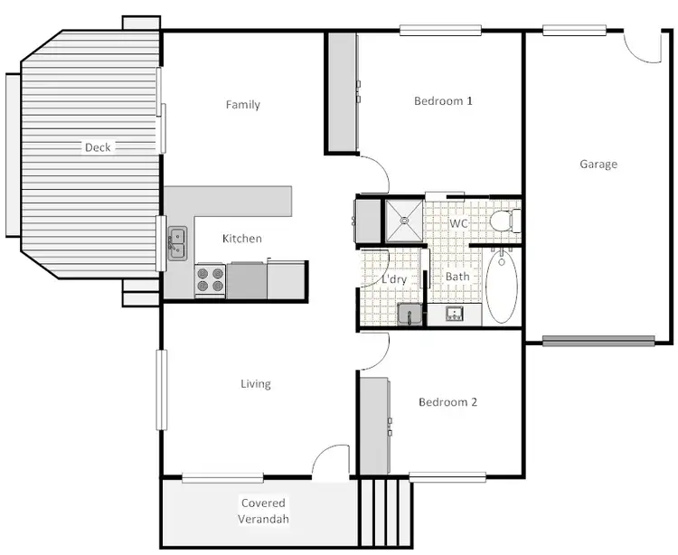 Floorplan of Homely townhouse listing, 8/36 Crisp Circuit, Bruce ACT 2617